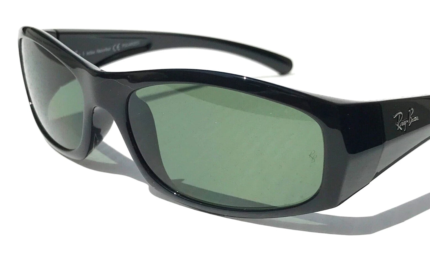 RAY BAN Shiny Black Frame POLARIZED Green Lens Sunglass RB4093 601/9A