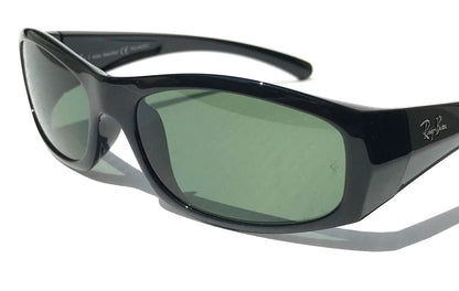 RAY BAN Shiny Black Frame POLARIZED Green Lens Sunglass RB4093 601/9A