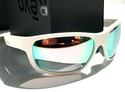 REVO BASELINER White POLARIZED Stealth Chrome Mirrored Lens Sunglass RE 1006 09 ST