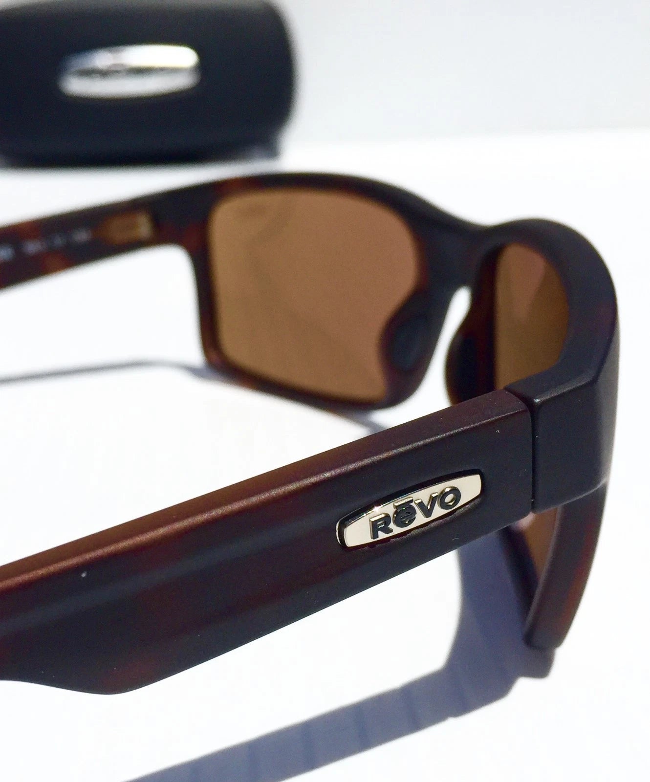 REVO CRAWLER Tortoise Matte POLARIZED Brown Terra Lens Sunglass RE 1027 02 BR