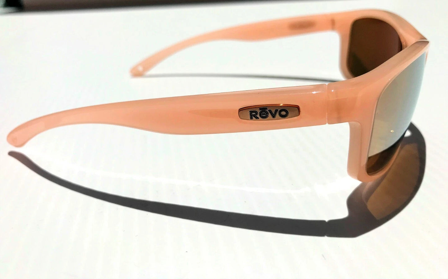 REVO HARNESS Blush Frame POLARIZED Champagne Glass Lens Sunglass RE 4071 10 CH