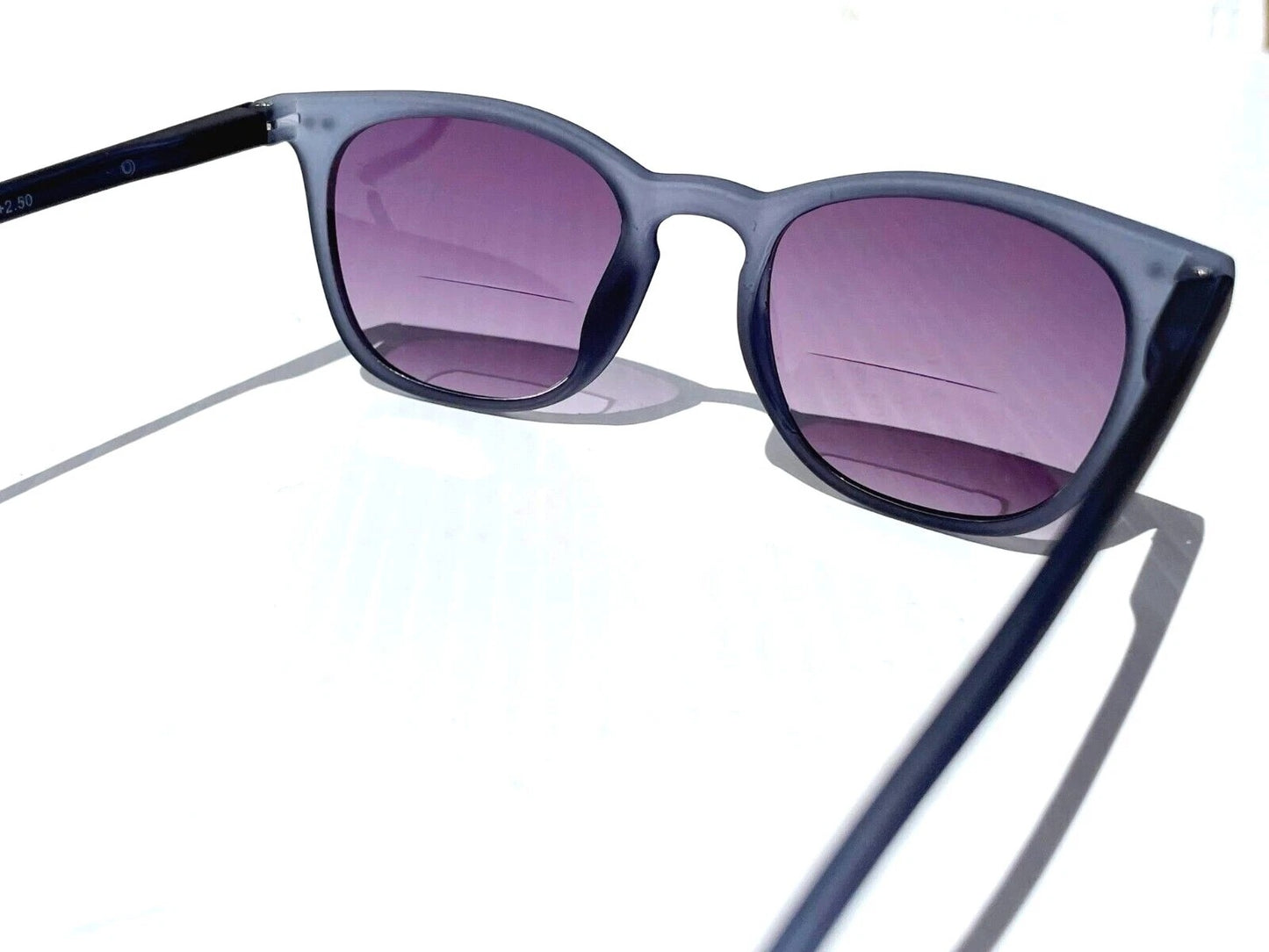 Gry Mattr DESIGNER SUN READERS SUAVE Matte Slate Blue Bifocal Sunglass