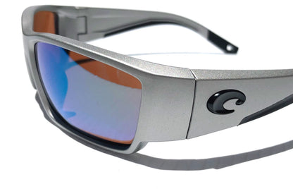 Costa CORBINA PRO Silver Metallic POLARIZED Green 580G GLASS Lens Sunglass 9109-07