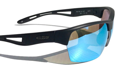REVO JETT Matte Black POLARIZED Blue Water Lens Sunglass RE 1167 01 BLP