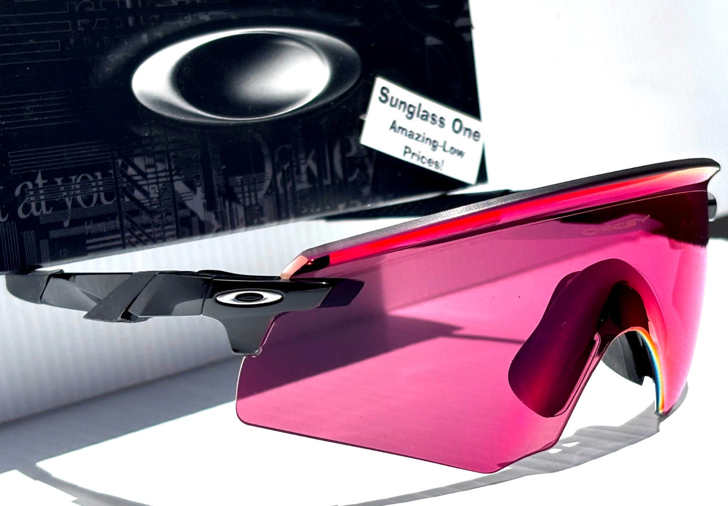 Oakley ENCODER Shiny Black Frame PRIZM Field Red Lens Sunglass oo9471-02