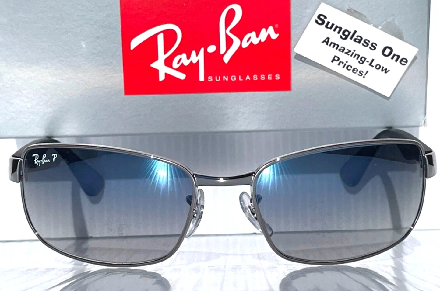 Ray Ban Gunmetal UV PROTECTIVE Gradient Blue Grey Lens Sunglass RB 3478