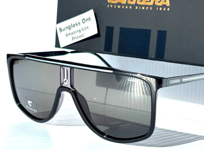 CARRERA Shiny Black Frame POLARIZED Grey Lens Sunglass 1056/S 08AM9