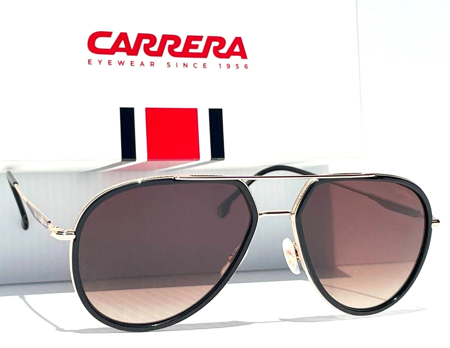 CARRERA Gold Tortoise & Black Frame Gradient Bronze Sunglass 295/S 2M2HA