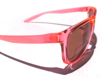 NIKE FLIP ASCENT Translucent Pink Frame Pink Lens Small Fit Sunglass DJ9930 675