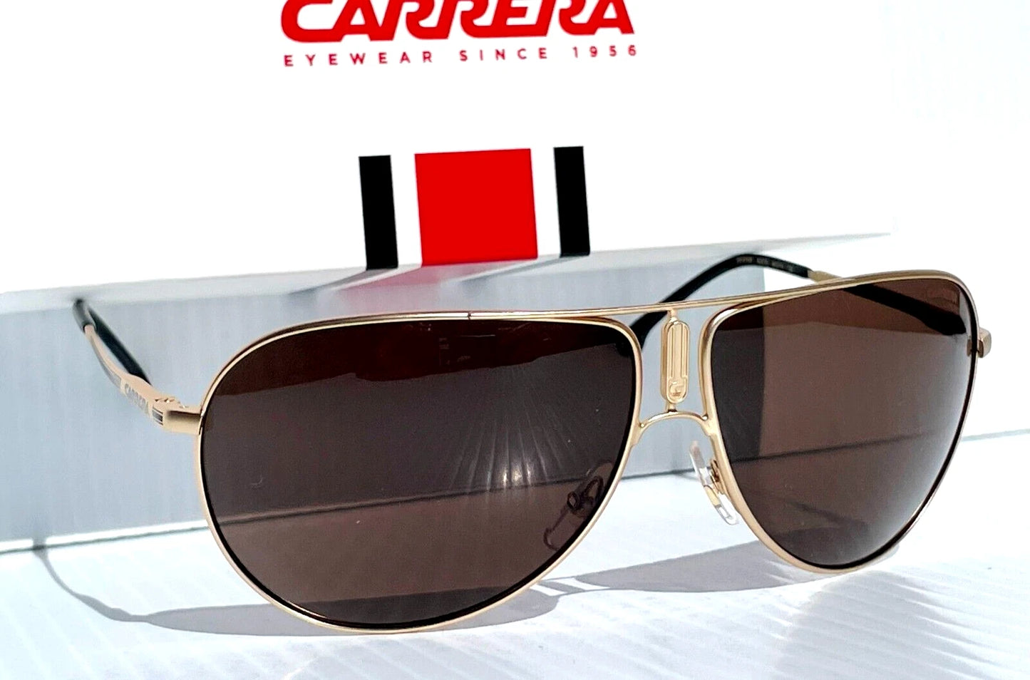CARRERA GIPSY Shiny Gold Frame Bronze Lens Sunglass GIPSY65 AOZ70
