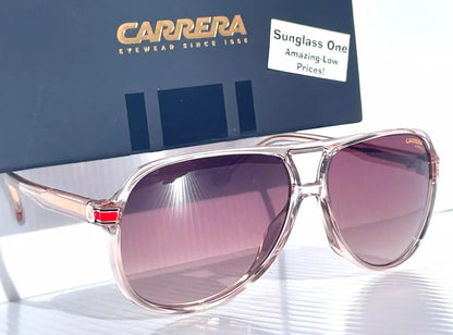 CARRERA Polished Nude Peach Frame Gradient Bronze Lens Sunglass 1045/S FWM