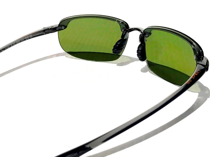 Maui Jim HOOKIPA Smoke Grey POLARIZED HT Green/Grey Lens Sunglass HT407N-11