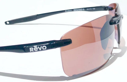 REVO DESCEND N Black POLARIZED Brown Golf Lens Sunglass RE 4059 01 GO