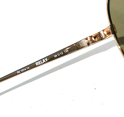 REVO RELAY S Rose Gold POLARIZED Champagne Lens Sunglass RE 1014 14 CH