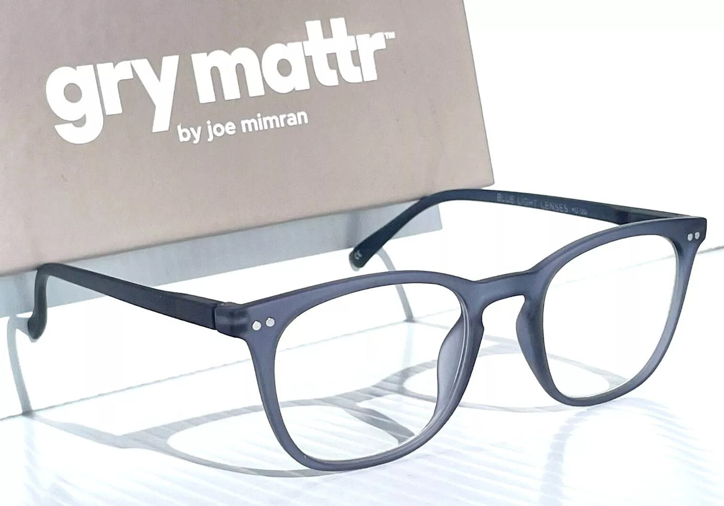 Gry Mattr DESIGNER READERS Matte Slate Blue SUAVE Blue Light Blocking Eyewear