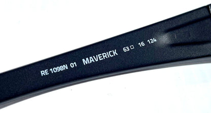 REVO MAVERICK Matte Black SuperFlex POLARIZED Blue Lens Sunglass RE 1098N 01 BL