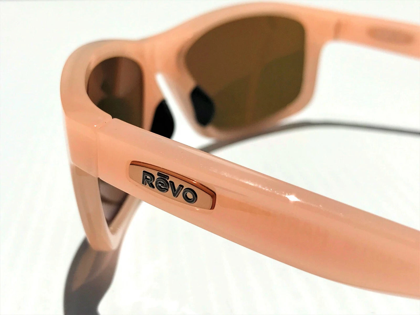 REVO HARNESS Blush Frame POLARIZED Champagne Glass Lens Sunglass RE 4071 10 CH