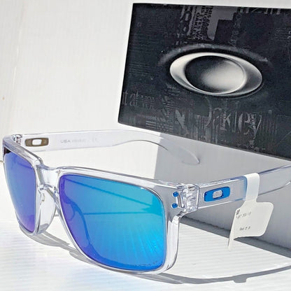 Oakley HOLBROOK XL in Clear Frame with POLARIZED PRIZM Sapphire Blue Lens Sunglass oo9417-07