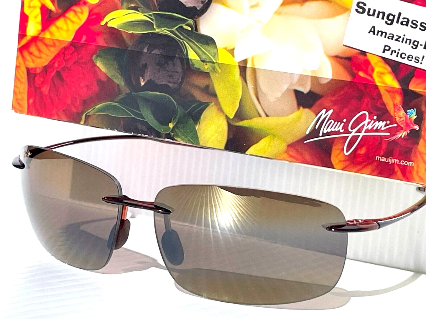Maui Jim BREAKWALL Rootbeer POLARIZED HCL Bronze Lens Sunglass H422-26