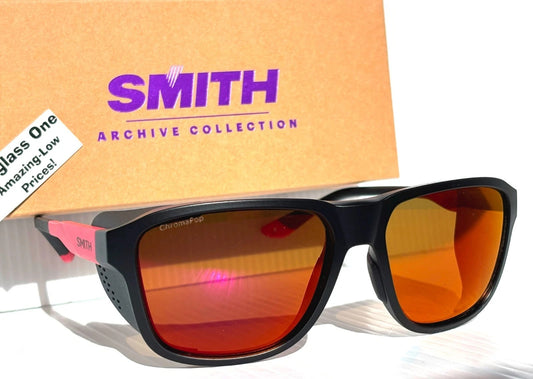 Smith Optics EMBARK Matte Black Horizon Red Frame ChromaPop POLARIZED Red Mirror Sunglass