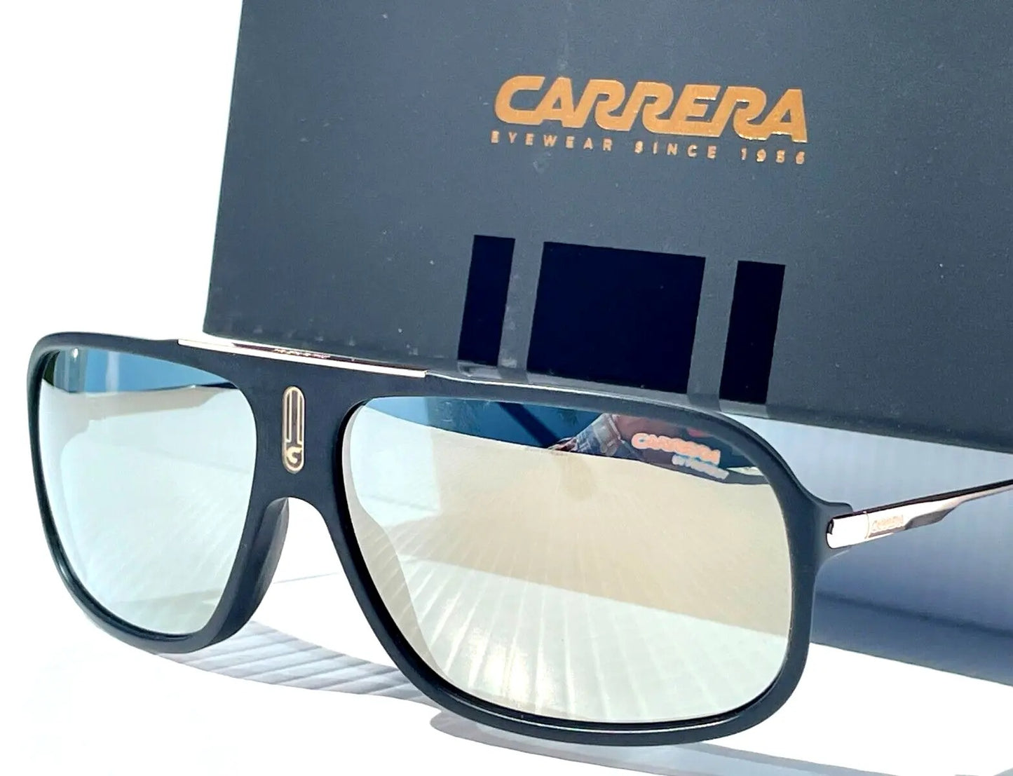 CARRERA Matte Black & Gold Frames Grey Brown Lens Sunglass COOL65 0I46 JO