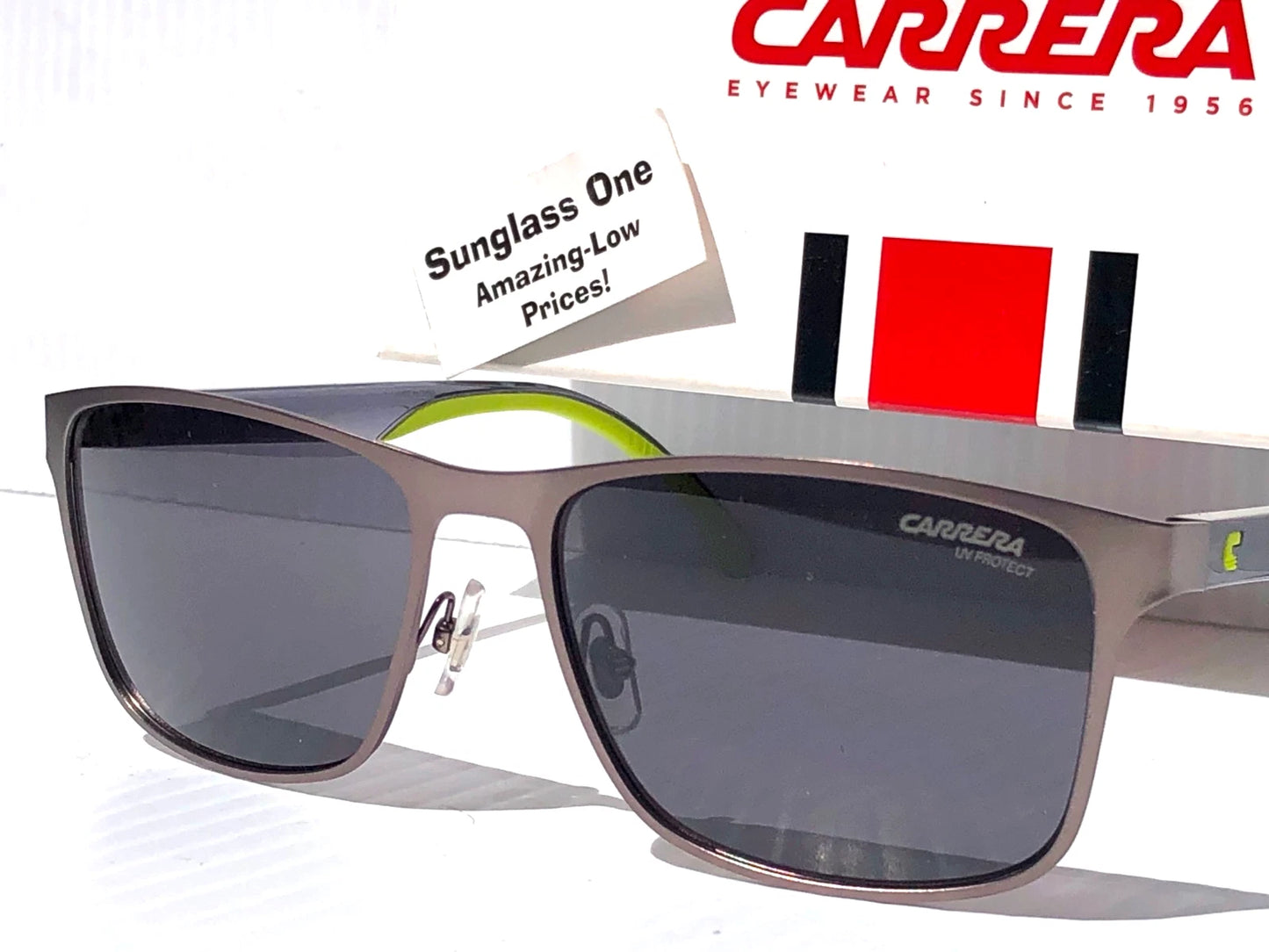 CARRERA Matte Dark Ruth Metal Frame Dark Grey Lens Sunglass 2037T/S R80IR