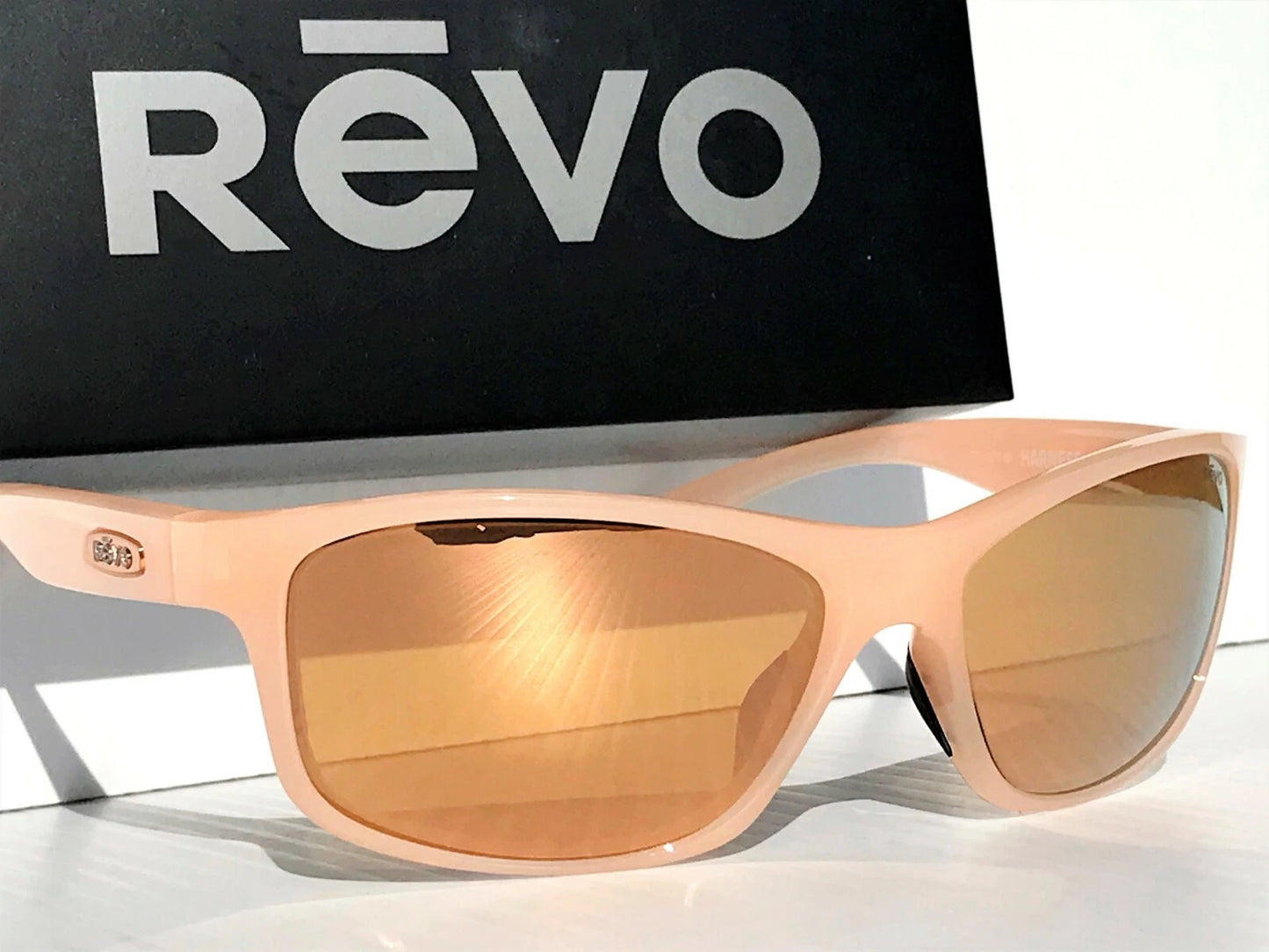 REVO HARNESS Blush Frame POLARIZED Champagne Glass Lens Sunglass RE 4071 10 CH
