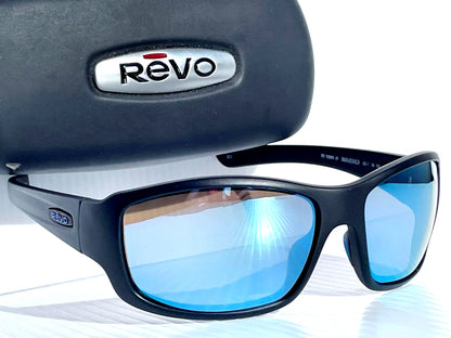 REVO MAVERICK Matte Black SuperFlex POLARIZED Blue Lens Sunglass RE 1098N 01 BL