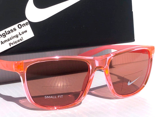 NIKE FLIP ASCENT Translucent Pink Frame Pink Lens Small Fit Sunglass DJ9930 675