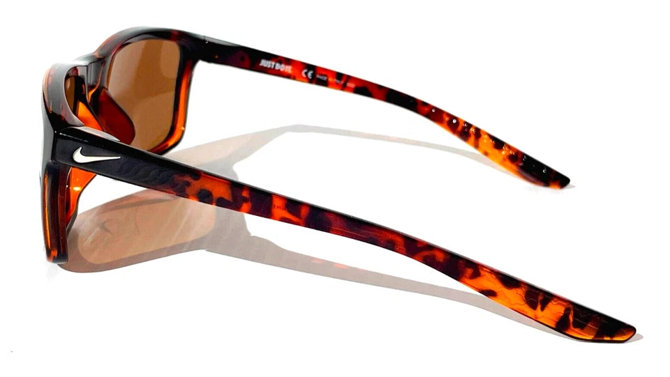 Nike VALIANT Shiny Tortoise Frame Brown Lens Sunglass CW4645 220