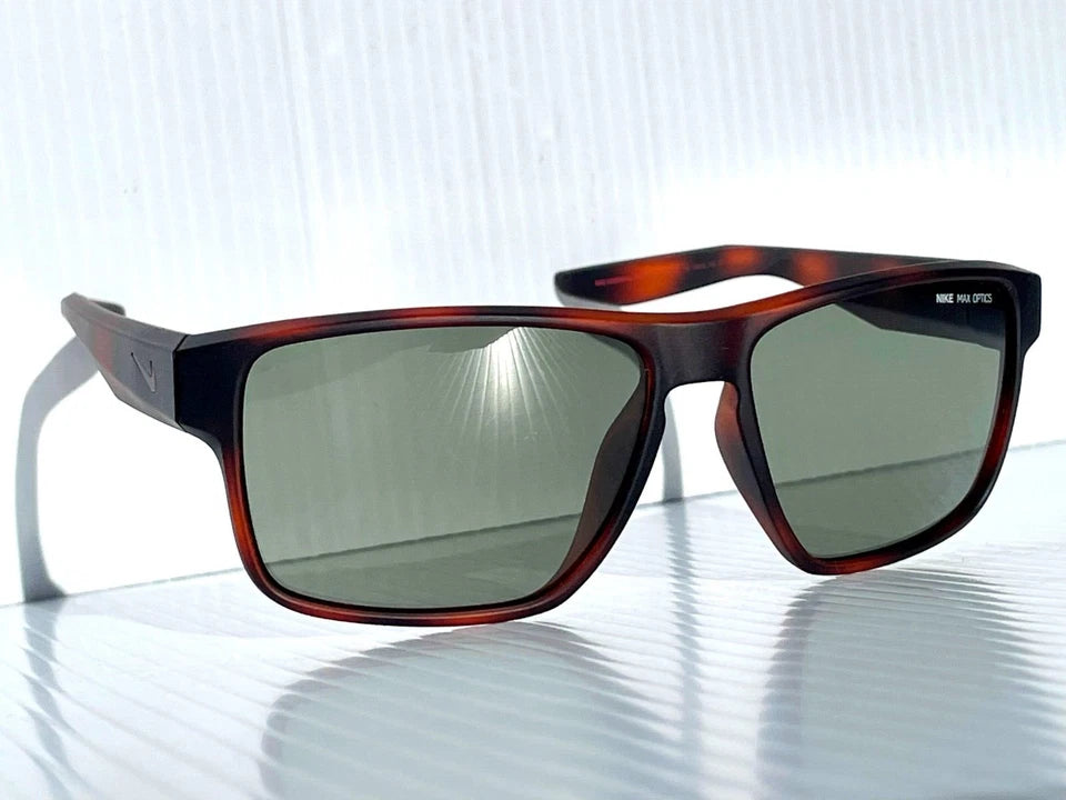 NIKE Essential Venture Mat Tortoise Flash Green Gunmetal Lens Sunglass EV1001 200