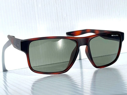 NIKE Essential Venture Mat Tortoise Flash Green Gunmetal Lens Sunglass EV1001 200
