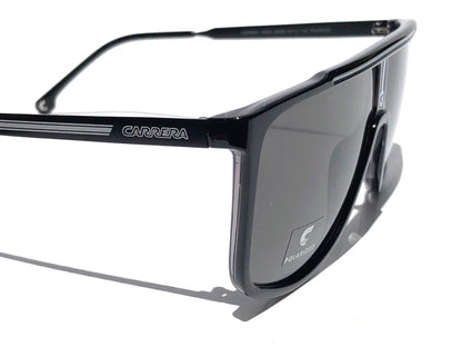 CARRERA Shiny Black Frame POLARIZED Grey Lens Sunglass 1056/S 08AM9