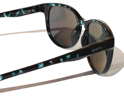 Smith Optics LAKE SHASTA Sky Tortoise ChromaPop POLARIZED Blue Mirror Lens Sunglass