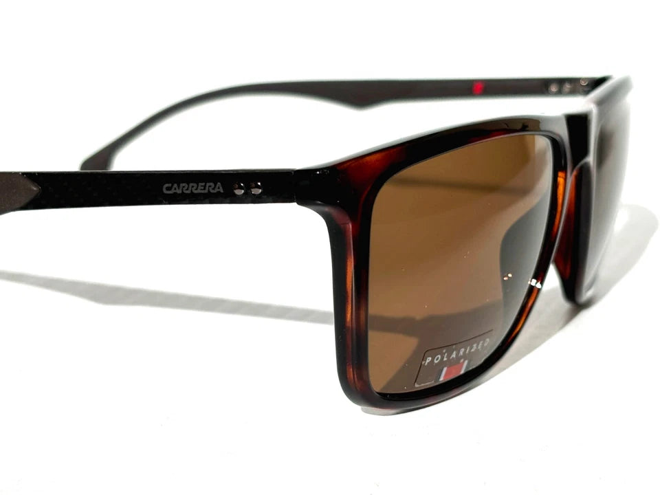 CARRERA Tortoise Carbon Fiber POLARIZED Brown Lens Sunglass 8032/S 086SP