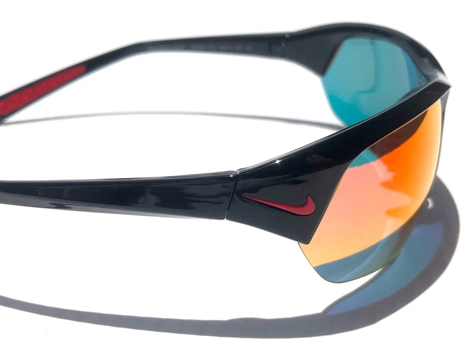 NIKE SKYLON ACE Charcoal Black MAX Optics Red Mirror Lens Sunglass FQ4684 010
