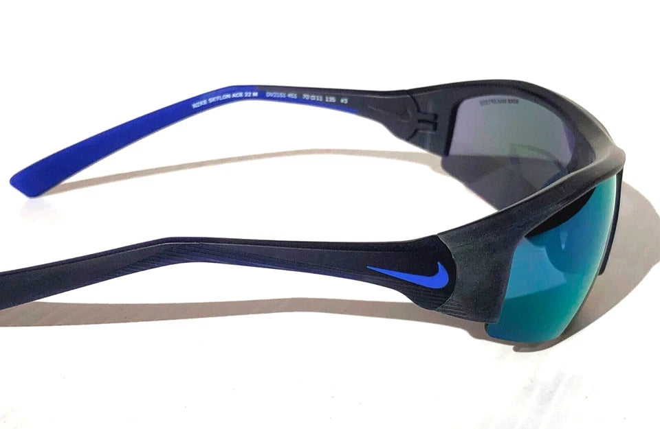 Nike SKYLON ACE 22 Obsidian GRAY Frame Violet Mirror Lens Sunglass DV2151 451