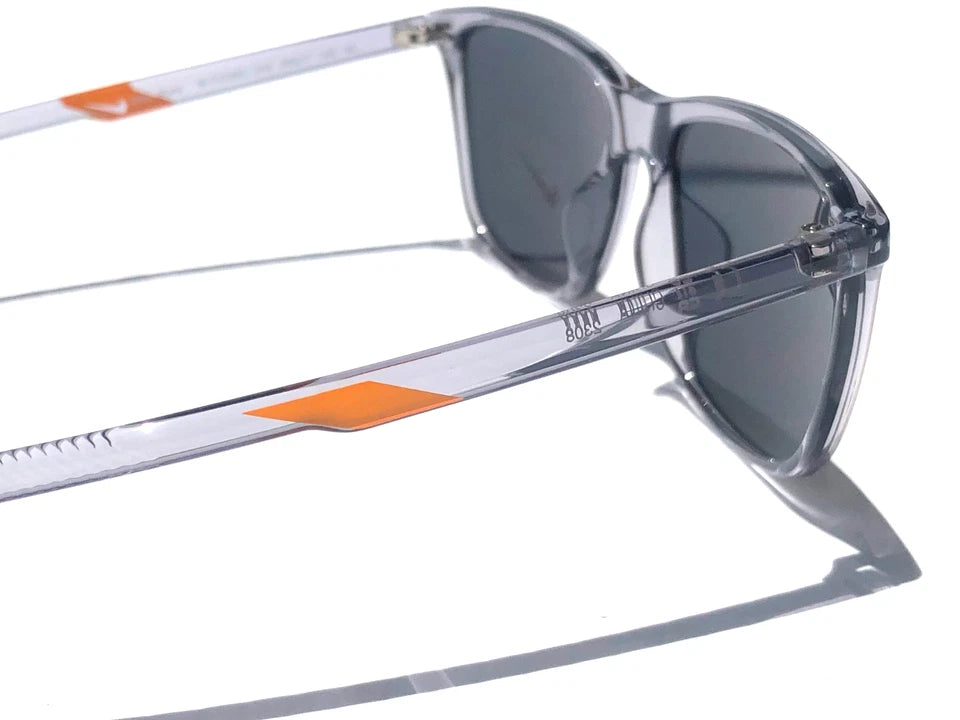 NIKE STATE Wolf Grey Clear UV PROTECTIVE Orange Mirror Lens Sunglass DV2291 012