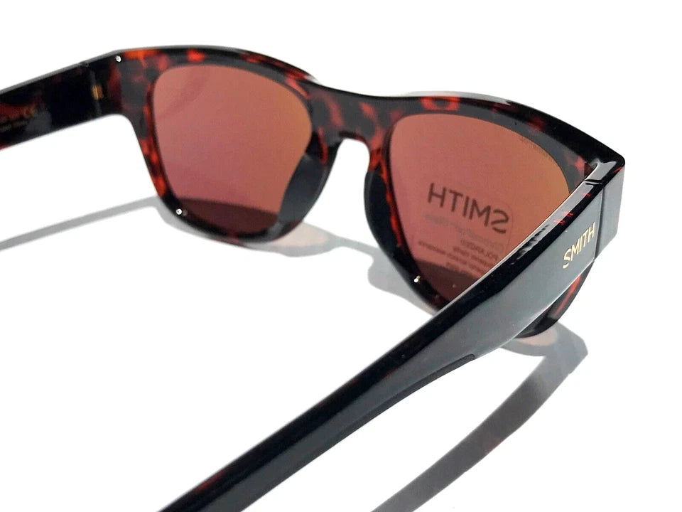 Smith Optics ROCKAWAY Tortoise ChromaPop POLARIZED Green Mirror GLASS Lens Sunglass