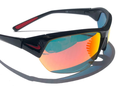 NIKE SKYLON ACE Black MAX Optics Red Mirror Lens Sunglass DV2163 010