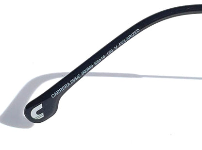 CARRERA Matte Black Frame POLARIZED Black Lens Sunglass 295/S 003M9