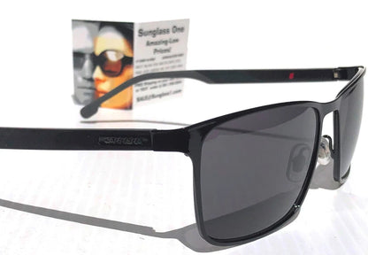 CARRERA Shiny Black Metal Frame Grey Lens Sunglass 8048/S 807IR