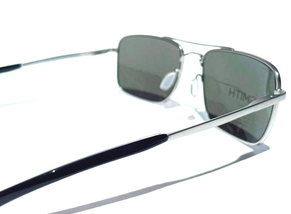 Smith Optics OUTCOME Matte Silver Carbonic POLARIZED Platinum Mirror Lens Sunglass
