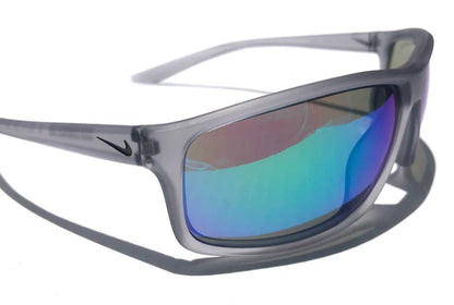 NIKE ADRENALINE Matte Wolf Grey Frame Green Lens Sunglass EV1113 013