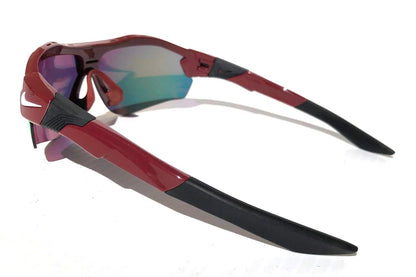 Nike SHOW X3 Team Burgundy Frame Red Mirror Road Tint Lens Sunglass DN9252 677