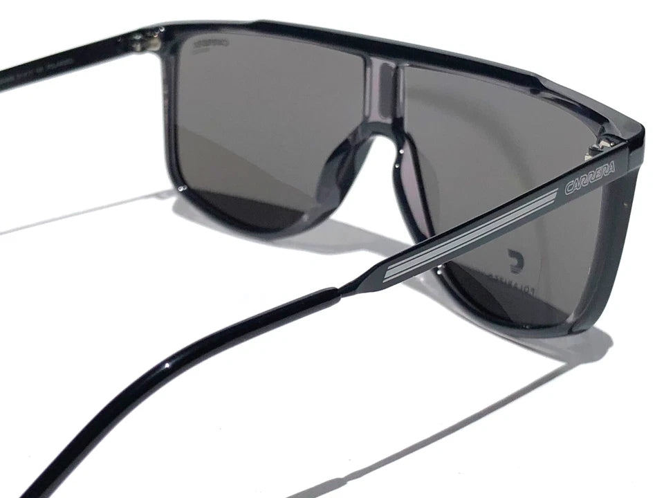 CARRERA Shiny Black Frame POLARIZED Grey Lens Sunglass 1056/S 08AM9