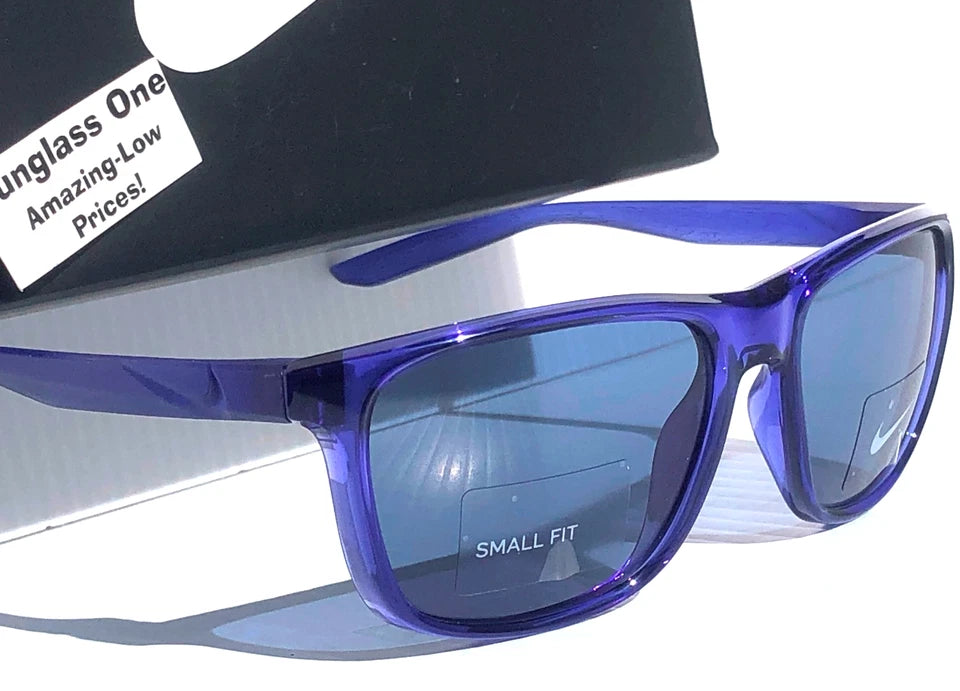 NIKE FLIP ASCENT Lapis Blue Frame Blue Lens Small Fit Sunglass DJ9930 430