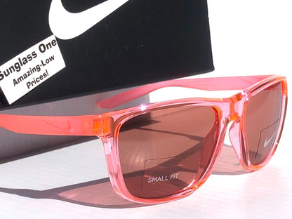 NIKE FLIP ASCENT Translucent Pink Frame Pink Lens Small Fit Sunglass DJ9930 675