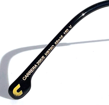 CARRERA Shiny Gold & Grey Pilot Frame Black Lens Sunglass 295/S KB790