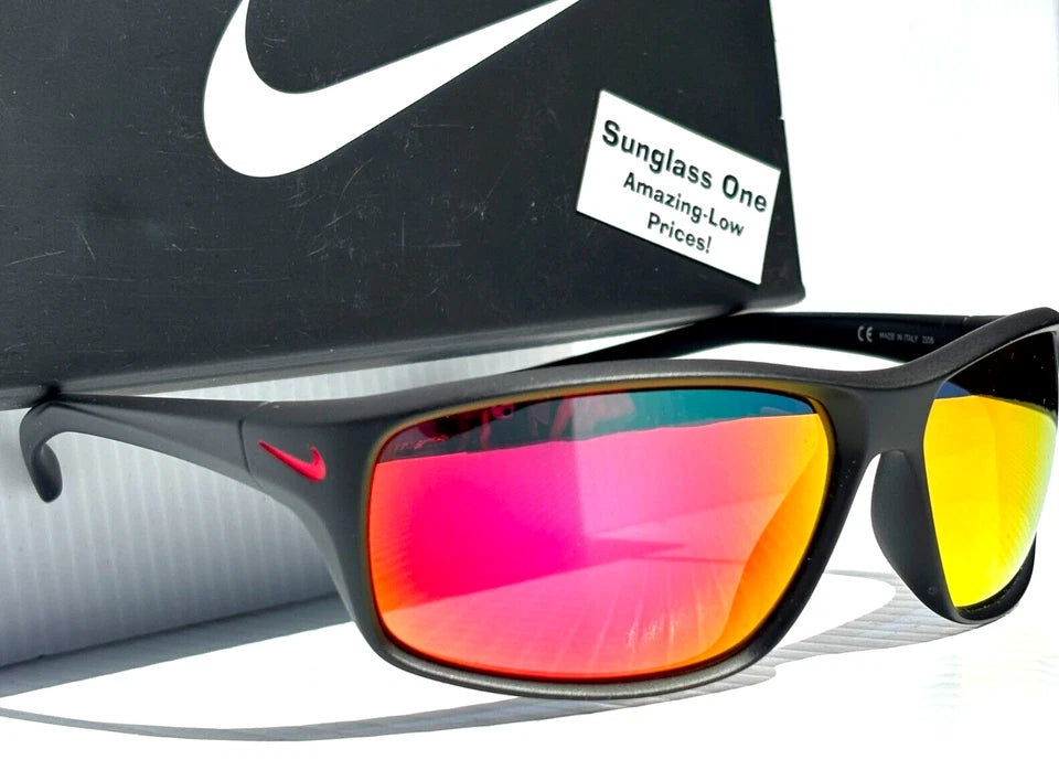 Nike ADRENALINE Matte Black Lens Sunglass EV1134 006